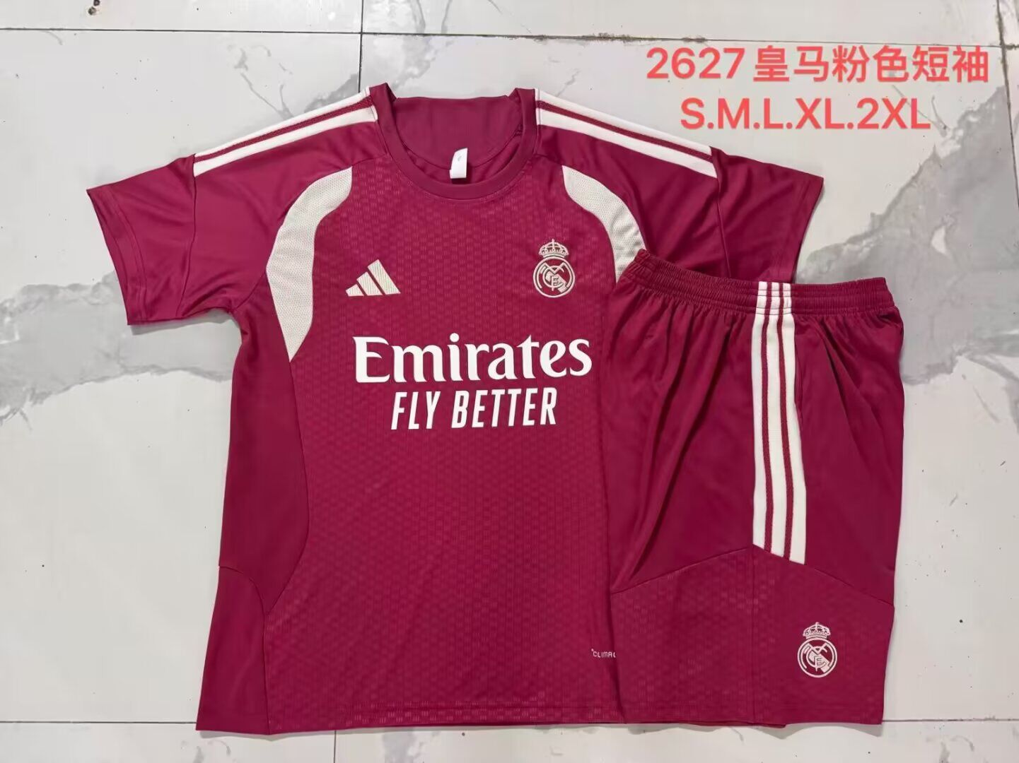 AAA Quality Real Madrid 26/27 Pink/White Training Kit